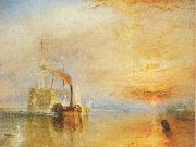 Joseph Mallord William Turner The Fighting Temeraire tugged to her last Berth to be broken up USA oil painting artist